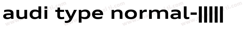 audi type normal字体转换